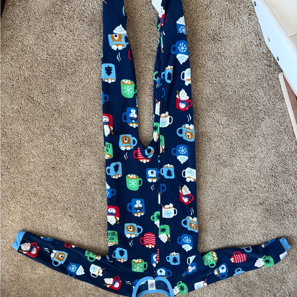 Gerber Kids One Piece Footie - Navy with Colorful Prints
